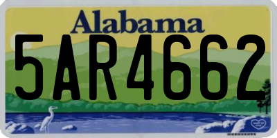 AL license plate 5AR4662
