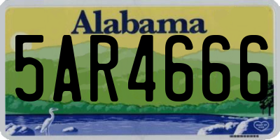 AL license plate 5AR4666