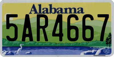 AL license plate 5AR4667