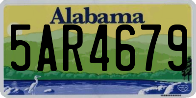 AL license plate 5AR4679