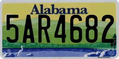 AL license plate 5AR4682