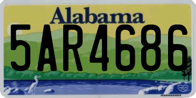 AL license plate 5AR4686