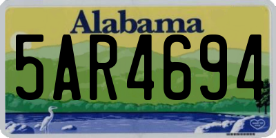 AL license plate 5AR4694