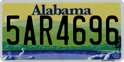 AL license plate 5AR4696
