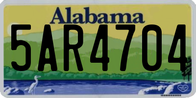 AL license plate 5AR4704