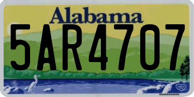 AL license plate 5AR4707