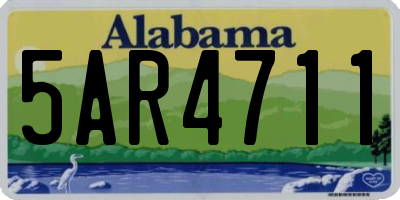 AL license plate 5AR4711
