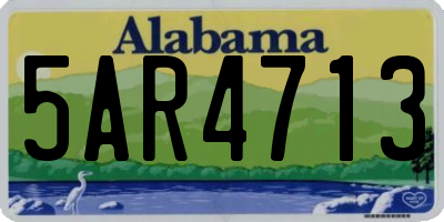 AL license plate 5AR4713