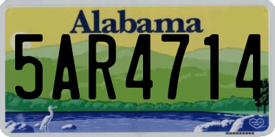 AL license plate 5AR4714
