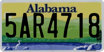 AL license plate 5AR4718