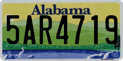 AL license plate 5AR4719