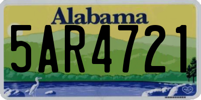 AL license plate 5AR4721