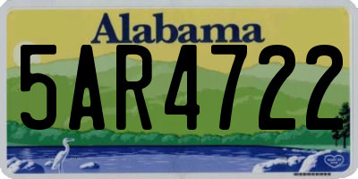 AL license plate 5AR4722