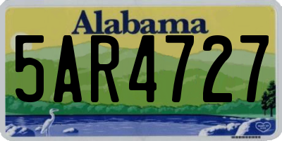 AL license plate 5AR4727