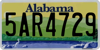 AL license plate 5AR4729