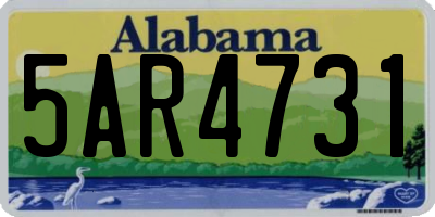 AL license plate 5AR4731