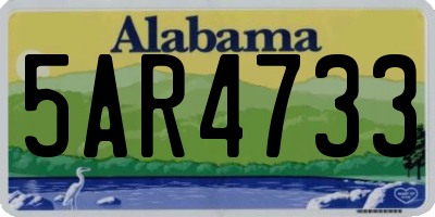 AL license plate 5AR4733