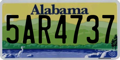 AL license plate 5AR4737