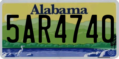 AL license plate 5AR4740