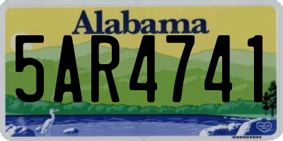 AL license plate 5AR4741