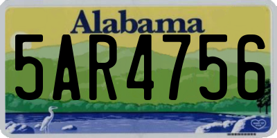 AL license plate 5AR4756