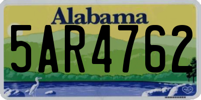 AL license plate 5AR4762