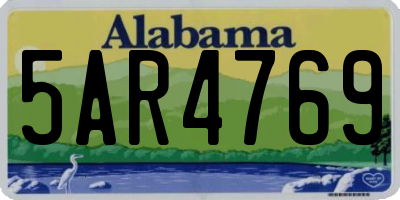 AL license plate 5AR4769