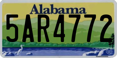 AL license plate 5AR4772