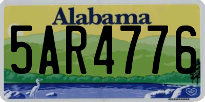 AL license plate 5AR4776