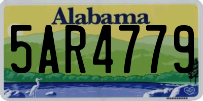 AL license plate 5AR4779