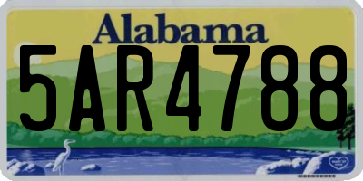AL license plate 5AR4788