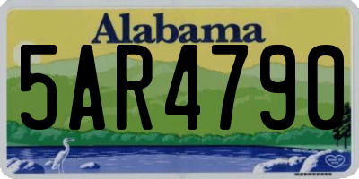AL license plate 5AR4790