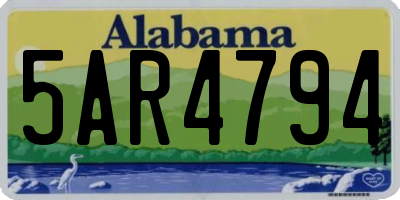 AL license plate 5AR4794
