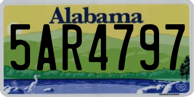 AL license plate 5AR4797