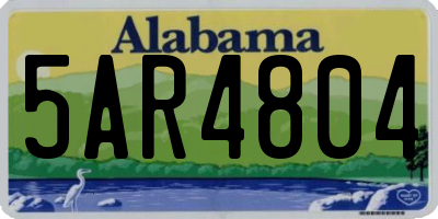 AL license plate 5AR4804