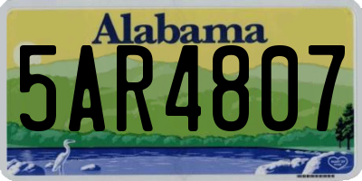 AL license plate 5AR4807
