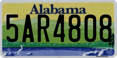 AL license plate 5AR4808
