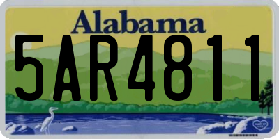 AL license plate 5AR4811
