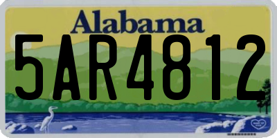 AL license plate 5AR4812