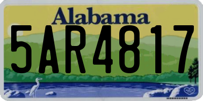 AL license plate 5AR4817