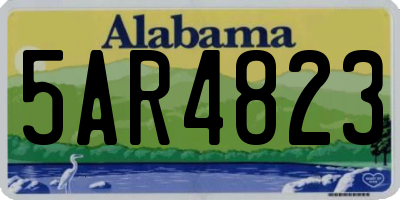 AL license plate 5AR4823