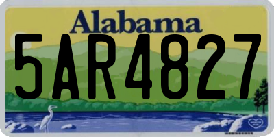 AL license plate 5AR4827