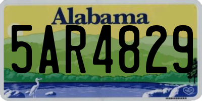 AL license plate 5AR4829