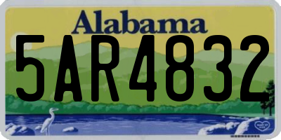 AL license plate 5AR4832