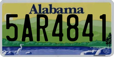 AL license plate 5AR4841