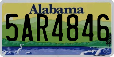 AL license plate 5AR4846