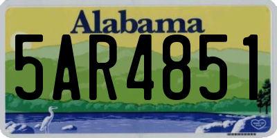 AL license plate 5AR4851