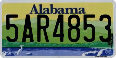AL license plate 5AR4853