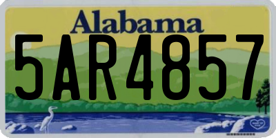 AL license plate 5AR4857
