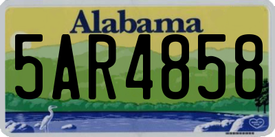 AL license plate 5AR4858